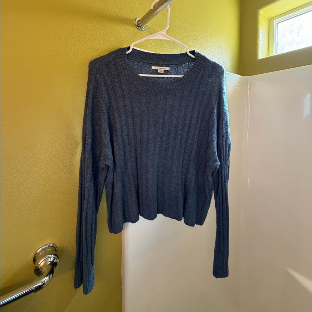 American Eagle Outfitters Blue Knit Sweater